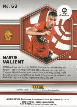 2021-22 Panini Mosaic La Liga #68 Martin Valjent Back
