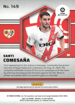2021-22 Panini Mosaic La Liga #149 Santi Comesana Back