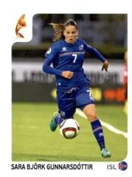 2017 Panini UEFA Women's EURO 2017 The Netherlands Stickers #8 Sara Bjork Gunnarsdóttir Front