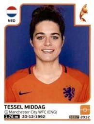 2017 Panini UEFA Women's EURO 2017 The Netherlands Stickers #26 Tessel Middag Front