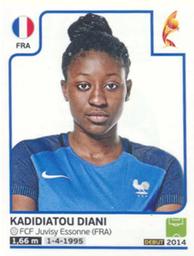 2017 Panini UEFA Women's EURO 2017 The Netherlands Stickers #192 Kadidiatou Diani Front