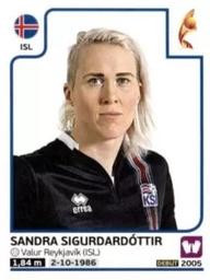 2017 Panini UEFA Women's EURO 2017 The Netherlands Stickers #198 Sandra Sigurdardottir Front