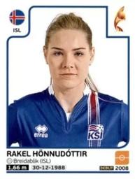 2017 Panini UEFA Women's EURO 2017 The Netherlands Stickers #208 Rakel Honnudottir Front