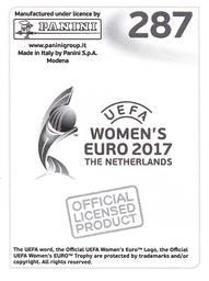 2017 Panini UEFA Women's EURO 2017 The Netherlands Stickers #287 Hayley Lauder Back