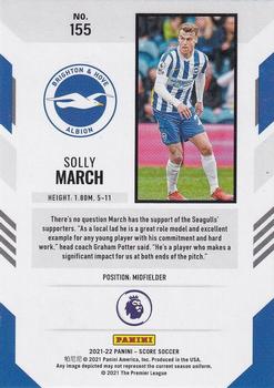 2021-22 Score Premier League #155 Solly March Back