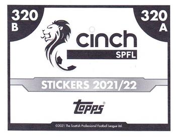 2021-22 Topps SPFL Stickers #320 Kirk Broadfoot / Danny Devine Back