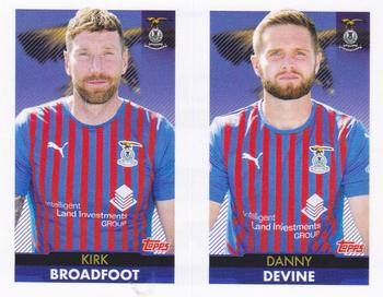 2021-22 Topps SPFL Stickers #320 Kirk Broadfoot / Danny Devine Front