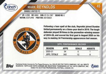 2021-22 Topps Chrome SPFL #45 Mark Reynolds Back