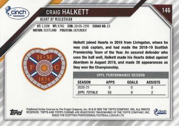 2021-22 Topps Chrome SPFL #146 Craig Halkett Back