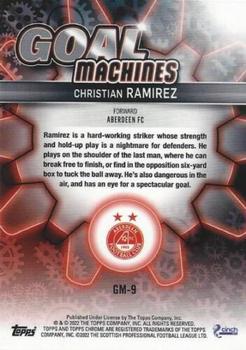 2021-22 Topps Chrome SPFL - Goal Machines #GM-9 Christian Ramirez Back