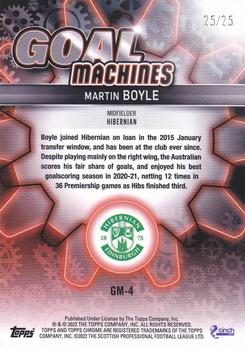 2021-22 Topps Chrome SPFL - Goal Machines Orange #GM-4 Martin Boyle Back