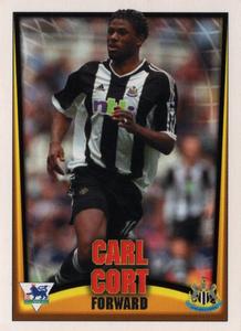 2001 Topps F.A. Premier League Mini Cards (Nestle Cereal) #17 Carl Cort Front