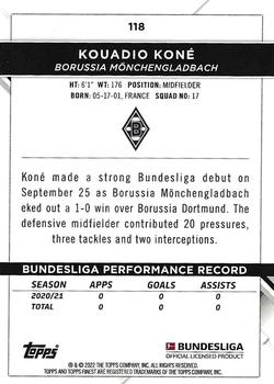 2021-22 Finest Bundesliga #118 Kouadio Koné Back