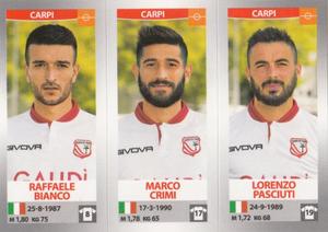 2016-17 Panini Calciatori Stickers #623 Raffaele Bianco / Marco Crimi / Lorenzo Pasciuti Front