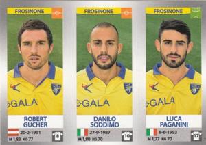 2016-17 Panini Calciatori Stickers #647 Robert Gucher / Danilo Soddimo / Luca Paganini Front