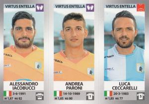 2016-17 Panini Calciatori Stickers #740 Alessandro Iacobucci / Andrea Paroni / Luca Ceccarelli Front