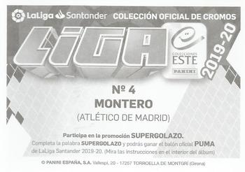 2019-20 Panini LaLiga Santander Este Stickers - Atletico de Madrid #4 Francisco Montero Back