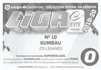 2019-20 Panini LaLiga Santander Este Stickers - CD Leganes #10 Gerard Gumbau Back