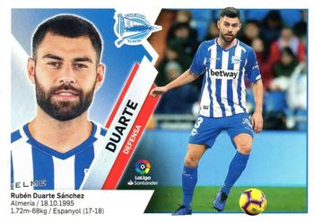 2019-20 Panini LaLiga Santander Este Stickers - D. Alaves #7A Rubén Duarte Front