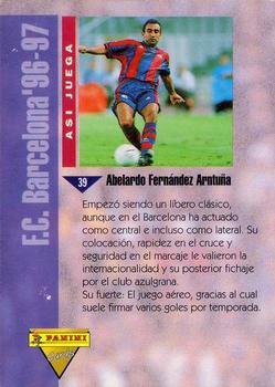 1996-97 F.C. Barcelona #39 Abelardo Back