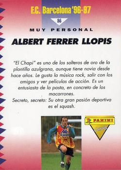 1996-97 F.C. Barcelona #86 Ferrer Back