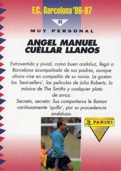 1996-97 F.C. Barcelona #94 Cuéllar Back