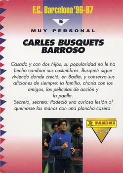 1996-97 F.C. Barcelona #96 Busquets Back