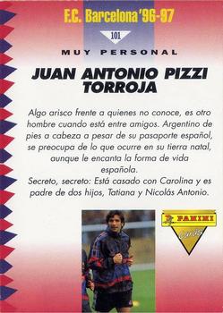 1996-97 F.C. Barcelona #101 Pizzi Back
