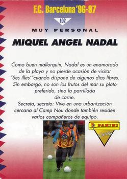 1996-97 F.C. Barcelona #102 Nadal Back