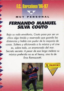 1996-97 F.C. Barcelona #105 Couto Back