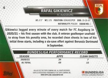 2021-22 Topps Bundesliga - Speckle Foil #4 Rafal Gikiewicz Back