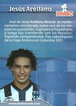 2001 Bimbo Primera Division de Mexico Edicion Especial #NNO Jesus Arellano Back