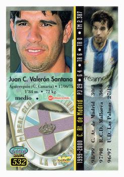2000-01 Mundicromo Las fichas de la Liga 2001 #532 Valerón Back