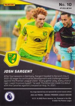 2021-22 Panini Mosaic Premier League - Breakaway Mosaic #10 Josh Sargent Back