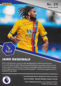 2021-22 Panini Mosaic Premier League - Breakaway Mosaic Orange Fluorescent #25 Jairo Riedewald Back