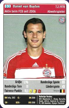 2008-09 Teepe Sportverlag FC Bayern München Quartett #G3 Daniel van Buyten Front