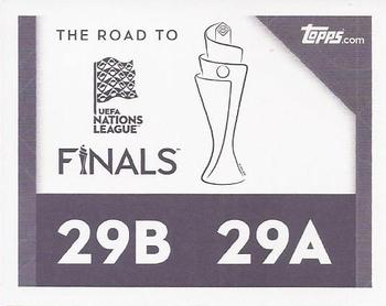 2022-23 Topps Road to UEFA Nations League Finals Sticker Collection #29A / 29B Latvia Badge / Malta Badge Back