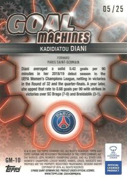 2021-22 Topps Chrome UEFA Women's Champions League - Goal Machines Orange Wave #GM-10 Kadidiatou Diani Back
