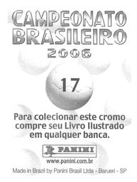 2006 Panini Campeonato Brasileiro Stickers #17 Ferreira / Denis Marques Back