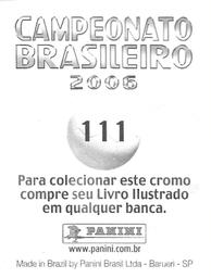 2006 Panini Campeonato Brasileiro Stickers #111 Marcao Back