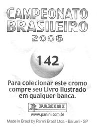 2006 Panini Campeonato Brasileiro Stickers #142 Rafael Dias Back