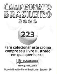 2006 Panini Campeonato Brasileiro Stickers #223 Gralha Azul Back