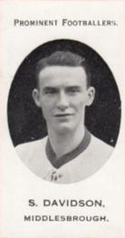 1913 Taddy & Co. Prominent Footballers Series 3 #NNO Stewart Davidson Front
