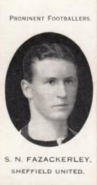 1913 Taddy & Co. Prominent Footballers Series 3 #NNO Stan Fazackerley Front