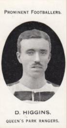 1913 Taddy & Co. Prominent Footballers Series 3 #NNO Dennis Higgins Front