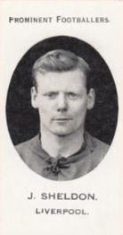 1913 Taddy & Co. Prominent Footballers Series 3 #NNO Jackie  Sheldon Front