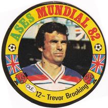1982 Reyauca Ases Mundiales #12 Trevor Brooking Front