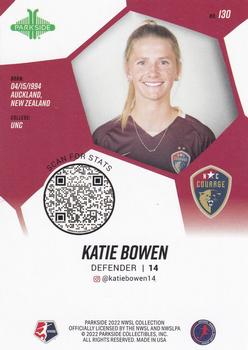 2022 Parkside NWSL #130 Katie Bowen Back