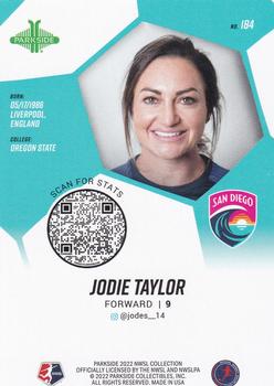 2022 Parkside NWSL #184 Jodie Taylor Back