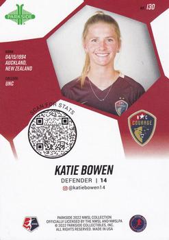 2022 Parkside NWSL - Foil Board #130 Katie Bowen Back